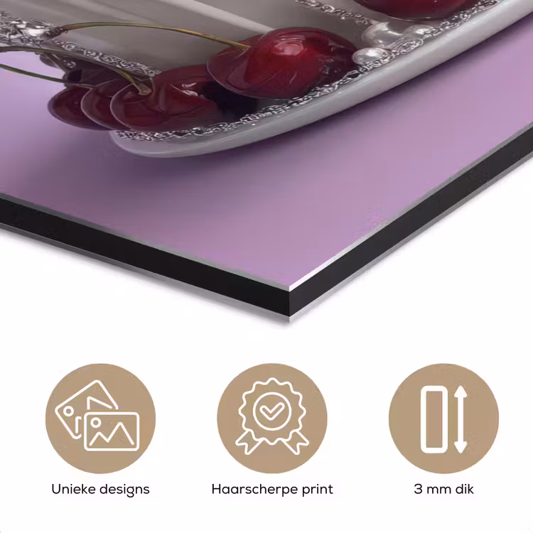 Taart - Kersen - Juwelen - Rood aluminium wit klein -closeup_NL