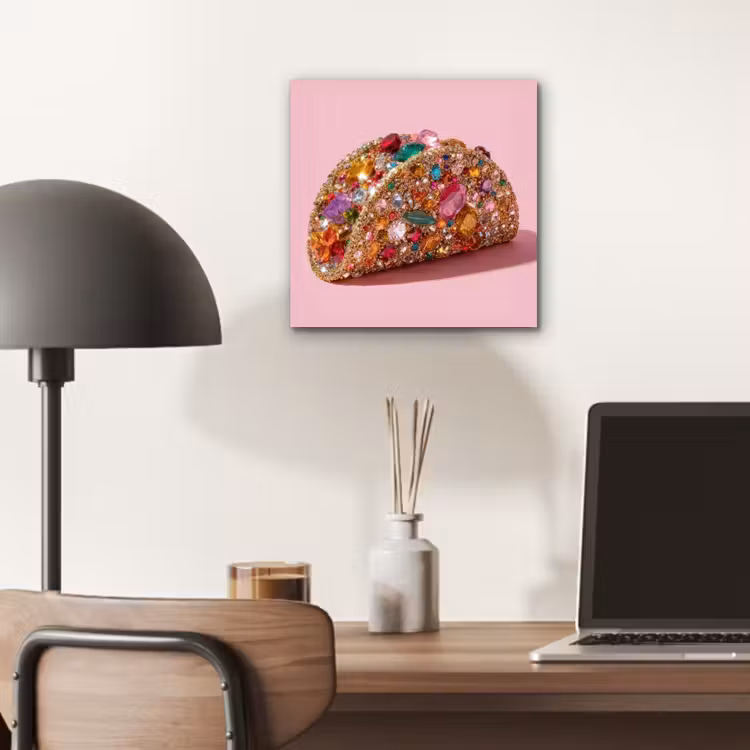 Taco - Kleurrijk - Edelstenen - Goud aluminium wit klein -sfeer5