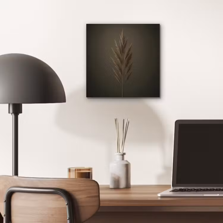 Tak - Pluimgras - Donkerbruin aluminium wit klein -sfeer5