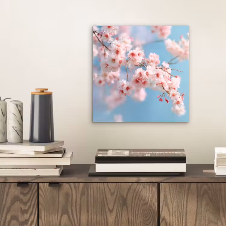 Takken - Bloesems - Roze aluminium wit klein -sfeer1