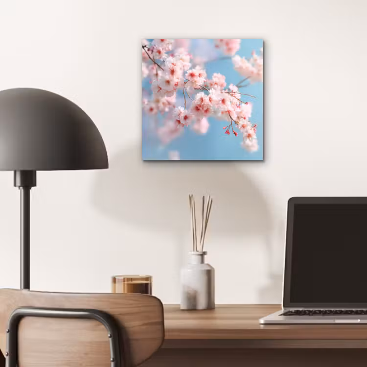 Takken - Bloesems - Roze aluminium wit klein -sfeer5