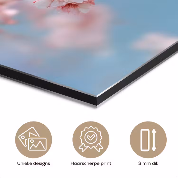 Takken - Bloesems - Roze aluminium wit klein -closeup_NL