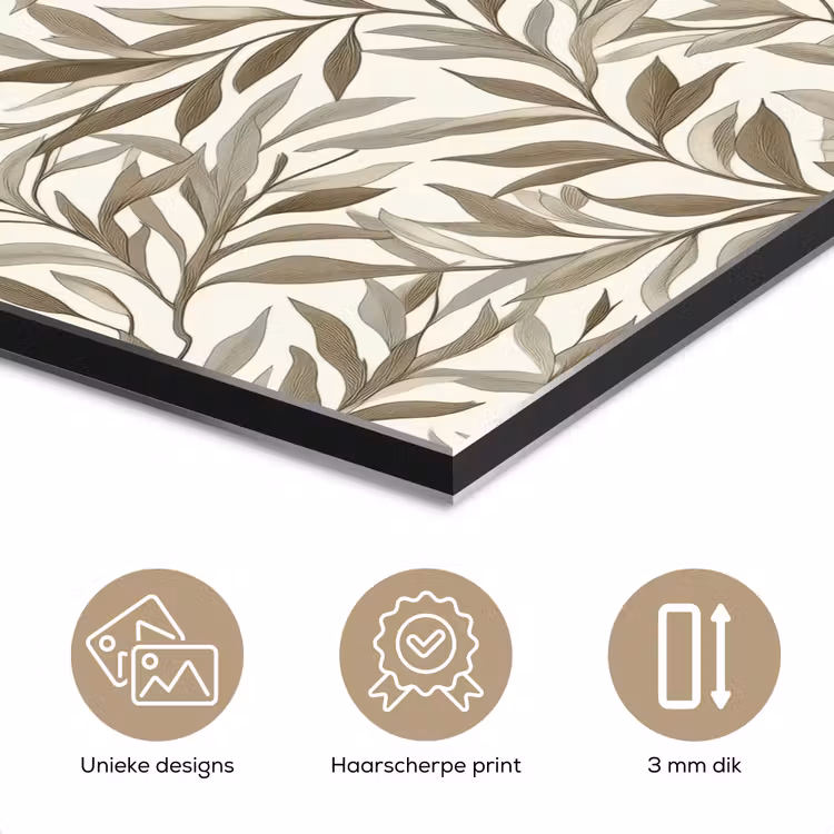 Takken - Botanisch - Taupe aluminium wit klein 46 -closeup_NL