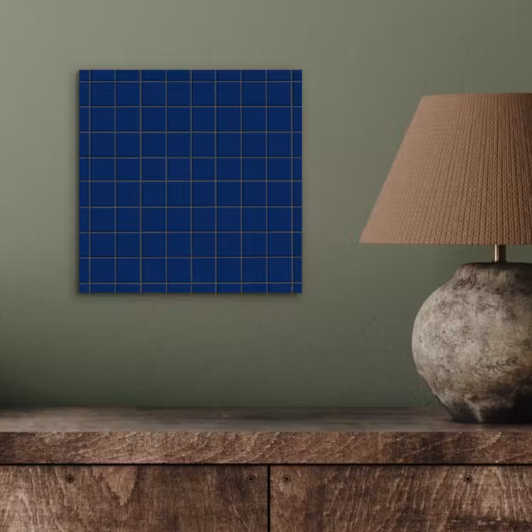 Tegel - Patroon - Blauw aluminium wit klein 46 -sfeer2