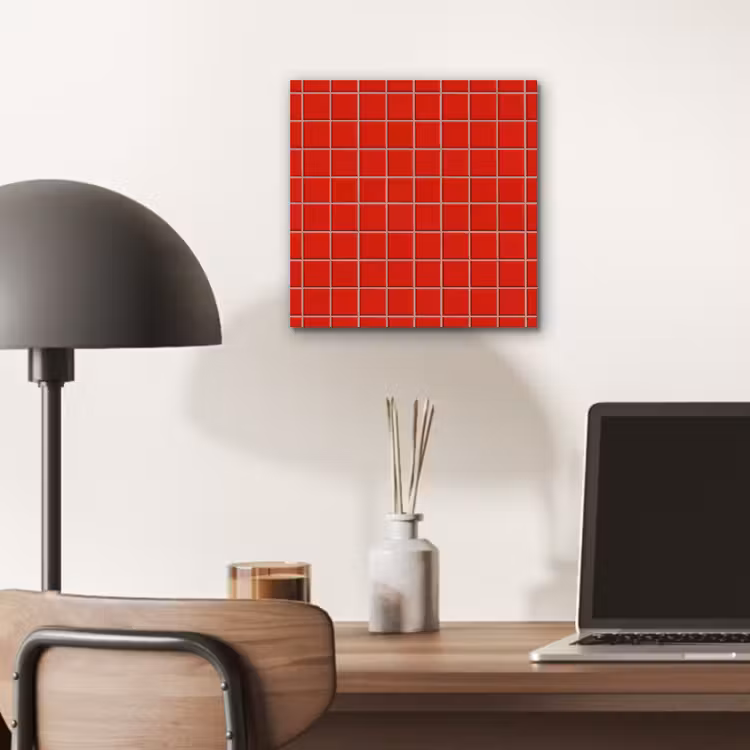 Tegel - Patroon - Kersen - Rood aluminium wit klein 46 -sfeer5