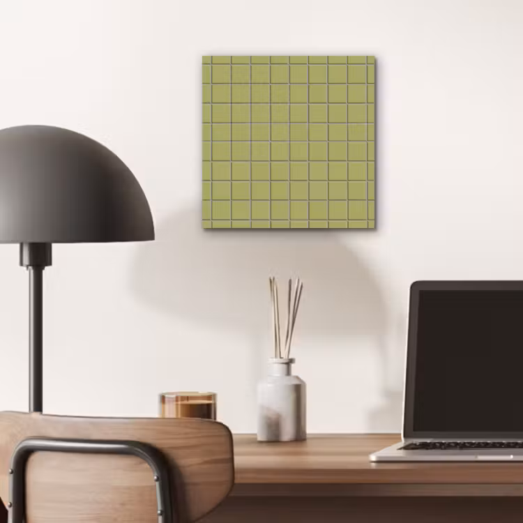 Tegel - Patroon - Olijfgroen aluminium wit klein 46 -sfeer5