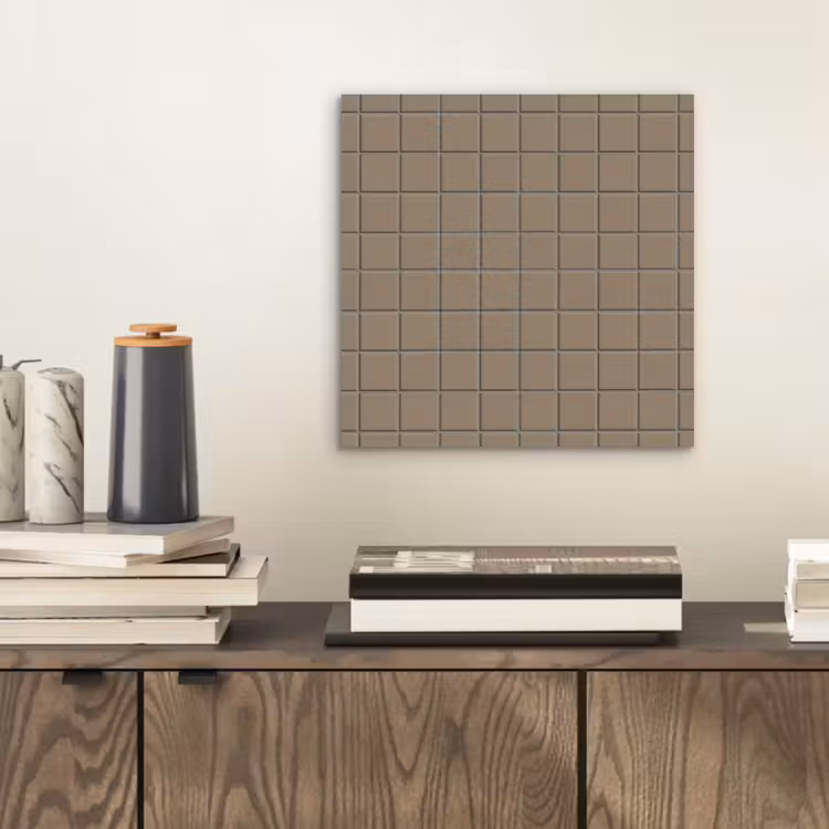 Tegel - Patroon - Taupe aluminium wit klein 46 -sfeer1