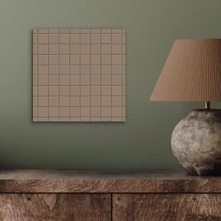 Tegel - Patroon - Taupe aluminium wit klein 46 -sfeer2