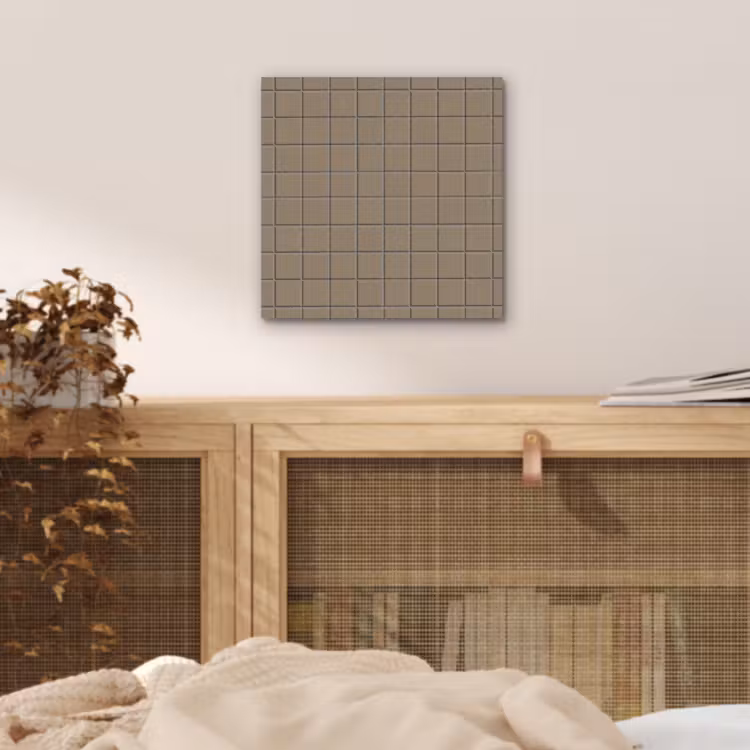 Tegel - Patroon - Taupe aluminium wit klein 46 -sfeer3