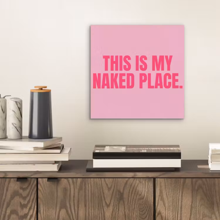 Tekst - Modern - Roze aluminium wit klein -sfeer1