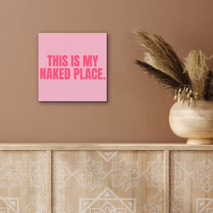 Tekst - Modern - Roze aluminium wit klein -sfeer4