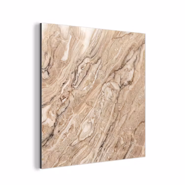 Textuur - Aders - Abstract - Modern - Beige aluminium wit klein -3d