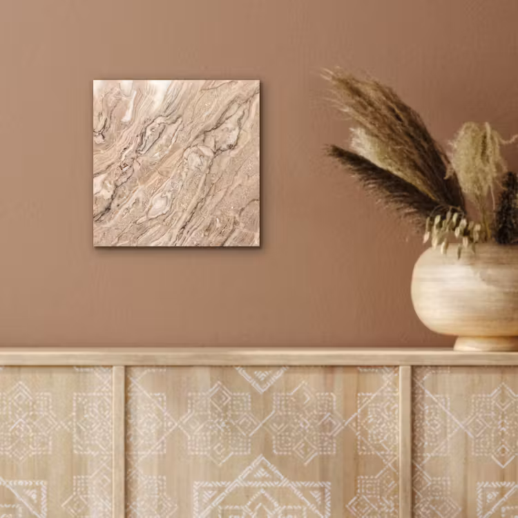 Textuur - Aders - Abstract - Modern - Beige aluminium wit klein -sfeer4
