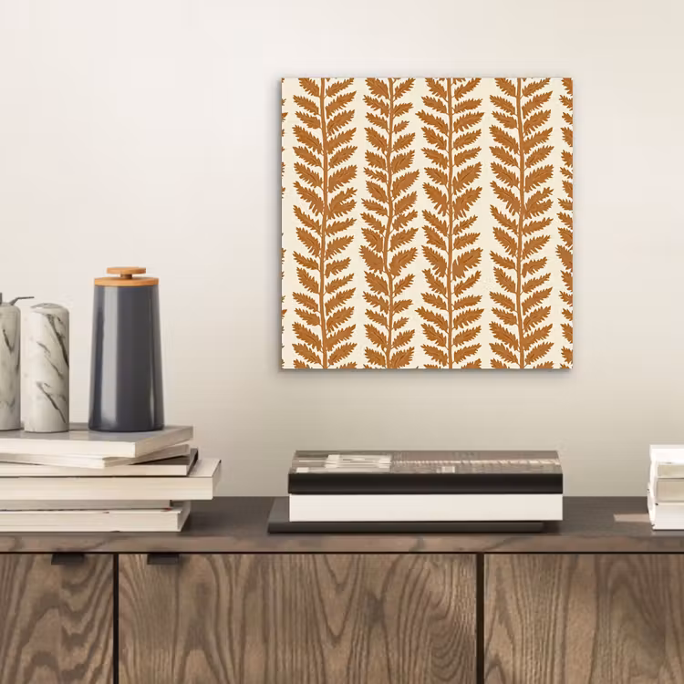 Textuur - Bladeren - Oker aluminium wit klein 46 -sfeer1