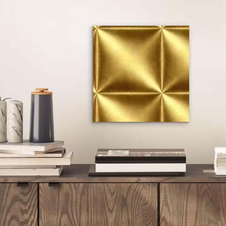 Textuur - Geborsteld Goud - Industrieel - Metallic aluminium wit klein 46 -sfeer1
