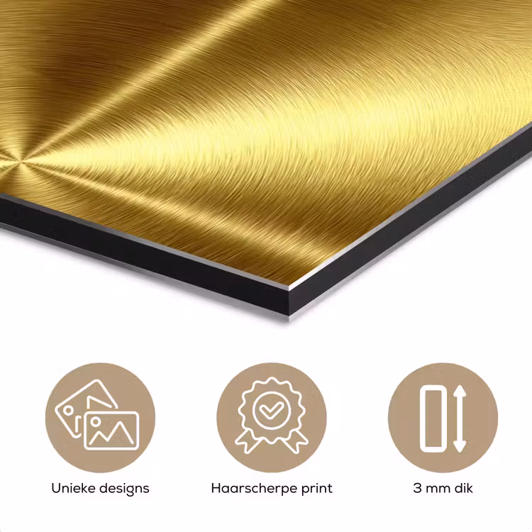 Textuur - Geborsteld Goud - Industrieel - Metallic aluminium wit klein 46 -closeup_NL