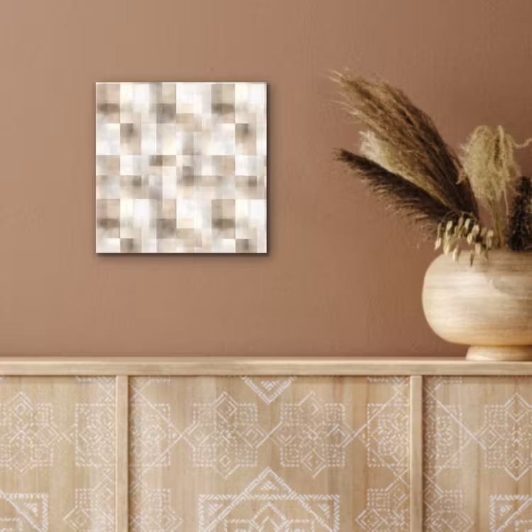 Textuur - Linnen - Beige aluminium wit klein 46 -sfeer4