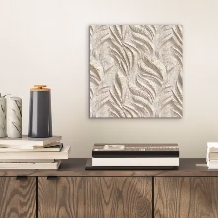 Textuur - Reliëf - Beige aluminium wit klein 46 -sfeer1
