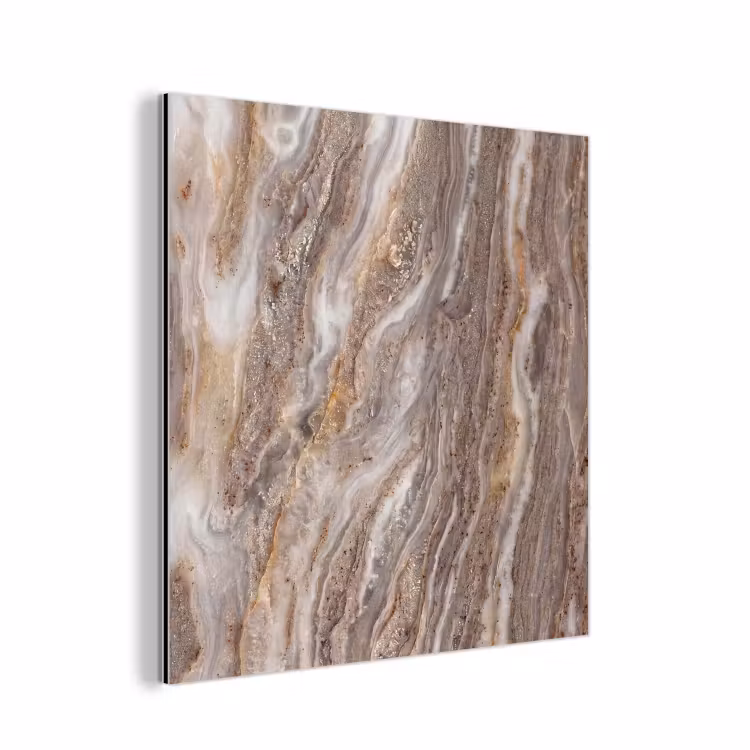 Textuur - Steen - Abstract - Beige aluminium wit klein -3d