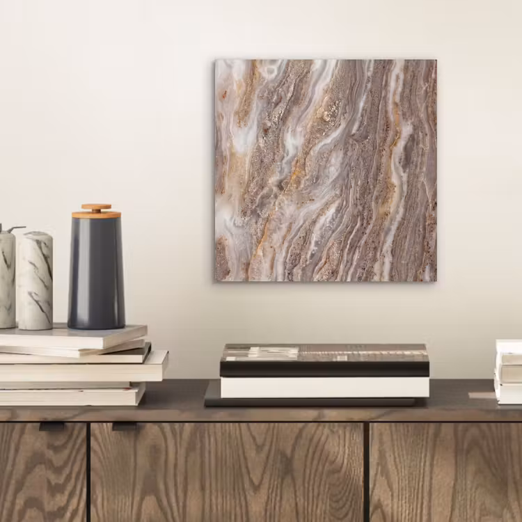 Textuur - Steen - Abstract - Beige aluminium wit klein -sfeer1