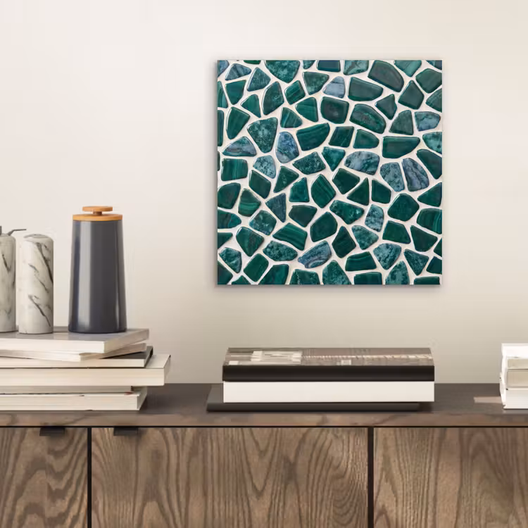 Textuur - Steen - Groen - Abstract - Patroon aluminium wit klein -sfeer1