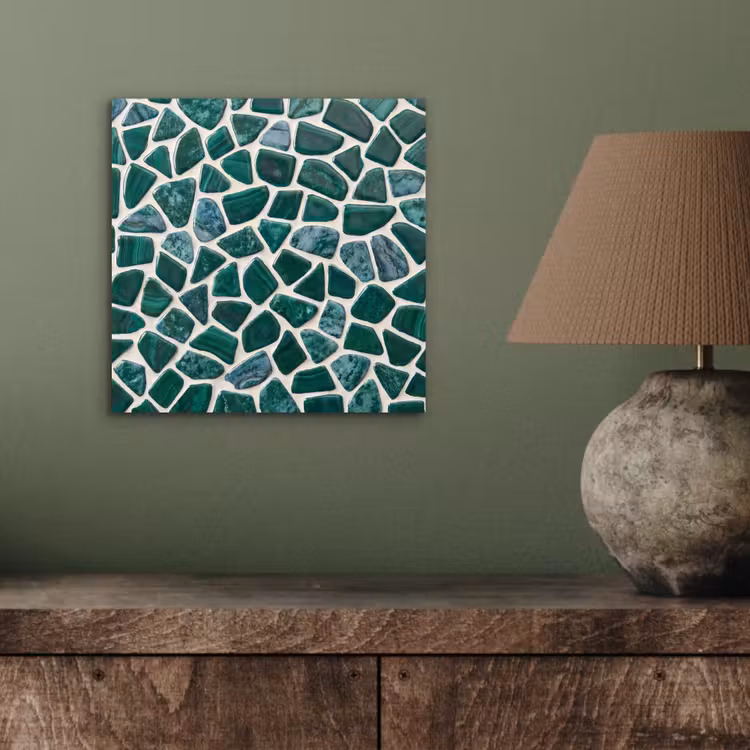 Textuur - Steen - Groen - Abstract - Patroon aluminium wit klein -sfeer2