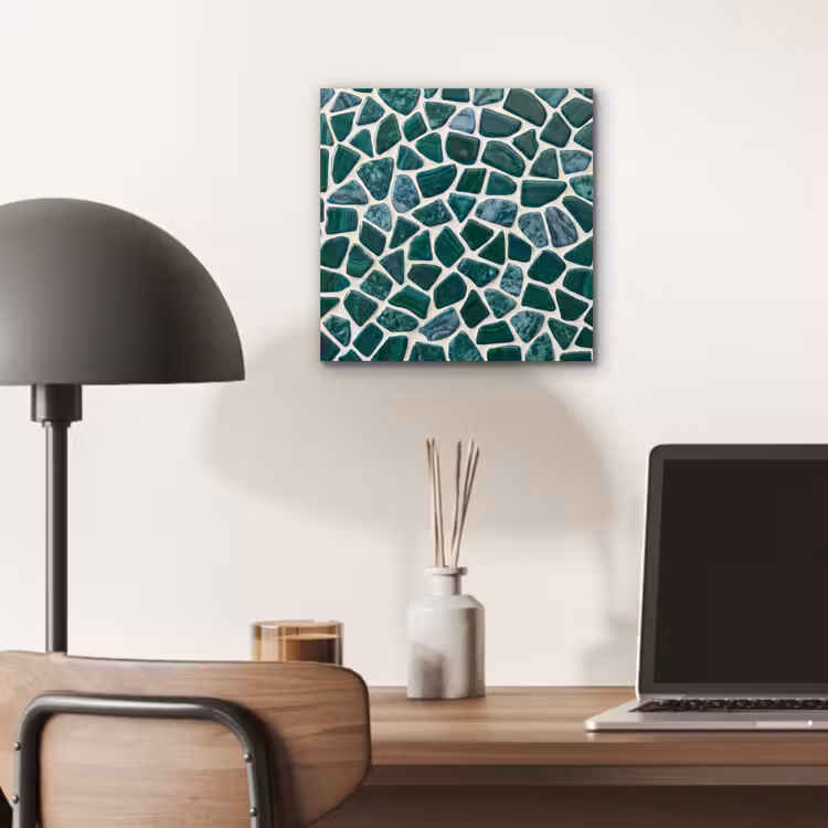 Textuur - Steen - Groen - Abstract - Patroon aluminium wit klein -sfeer5