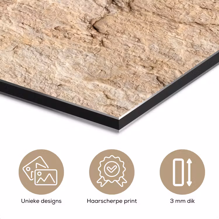 Textuur - Steen - Natuur - Beige aluminium wit klein -closeup_NL
