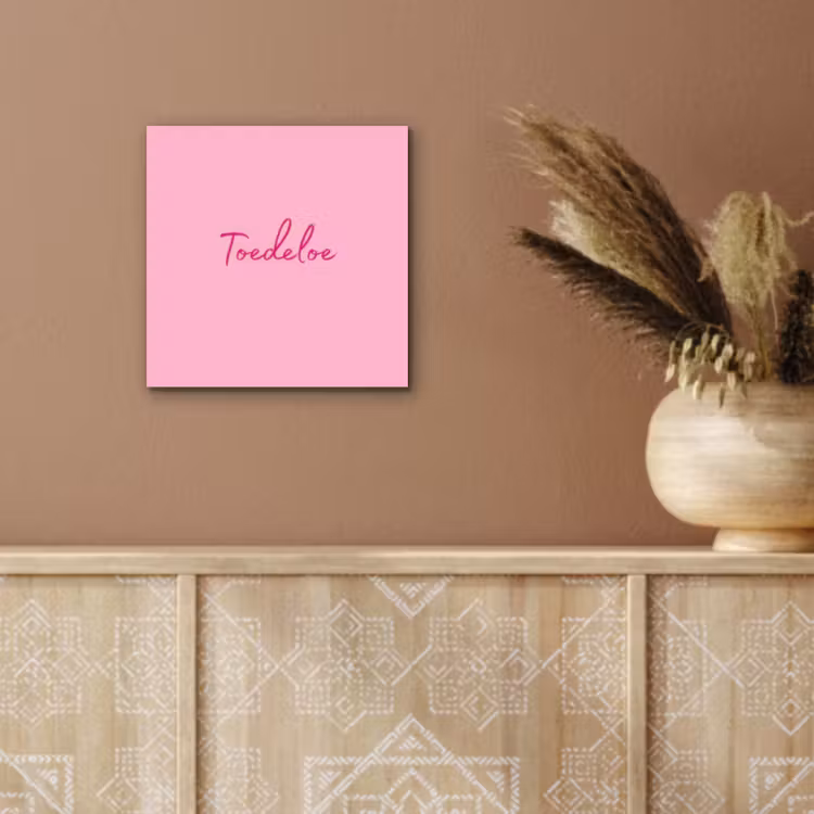 Toedeloe - Roze - Minimalistisch aluminium wit klein -sfeer4