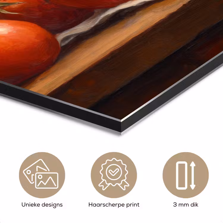 Tomaten - Olijfolie - Stilleven aluminium wit klein -closeup_NL