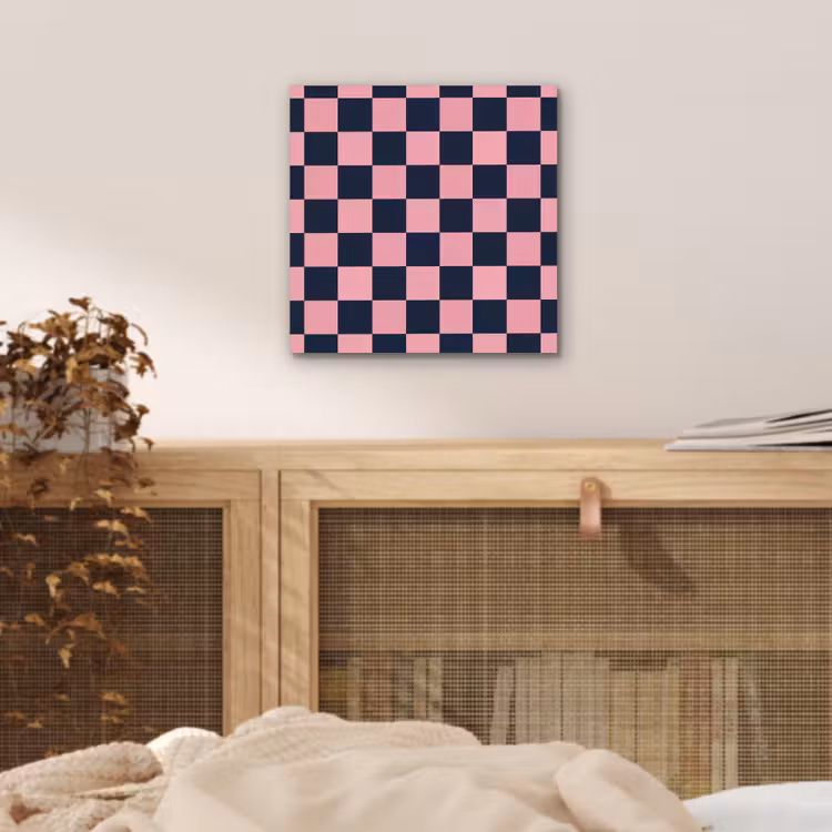Traditioneel - Patroon - Blauw - Roze aluminium wit klein 46 -sfeer3