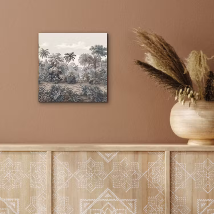 Tropisch - Landschap - Illustratie aluminium wit klein -sfeer4