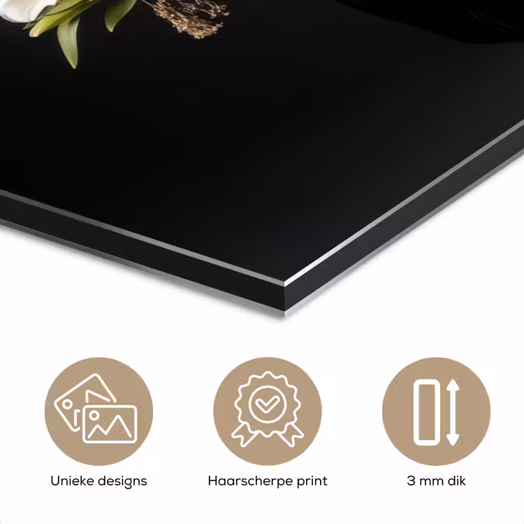 Vaas - Bloemen - Tulpen aluminium wit klein -closeup_NL