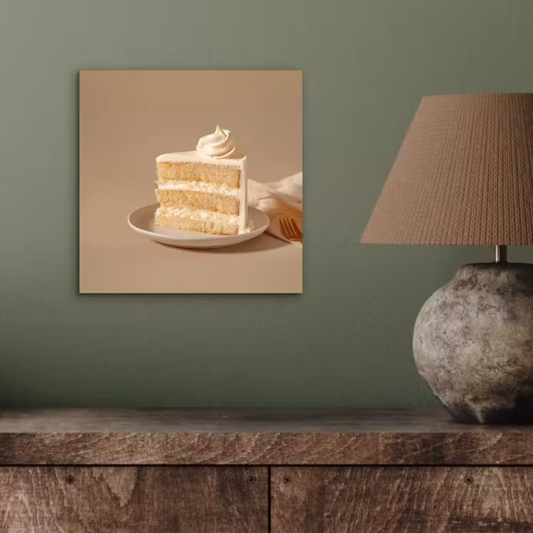 Vanilletaart - Cake - Romig aluminium wit klein -sfeer2