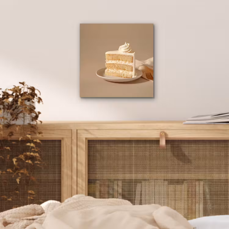 Vanilletaart - Cake - Romig aluminium wit klein -sfeer3