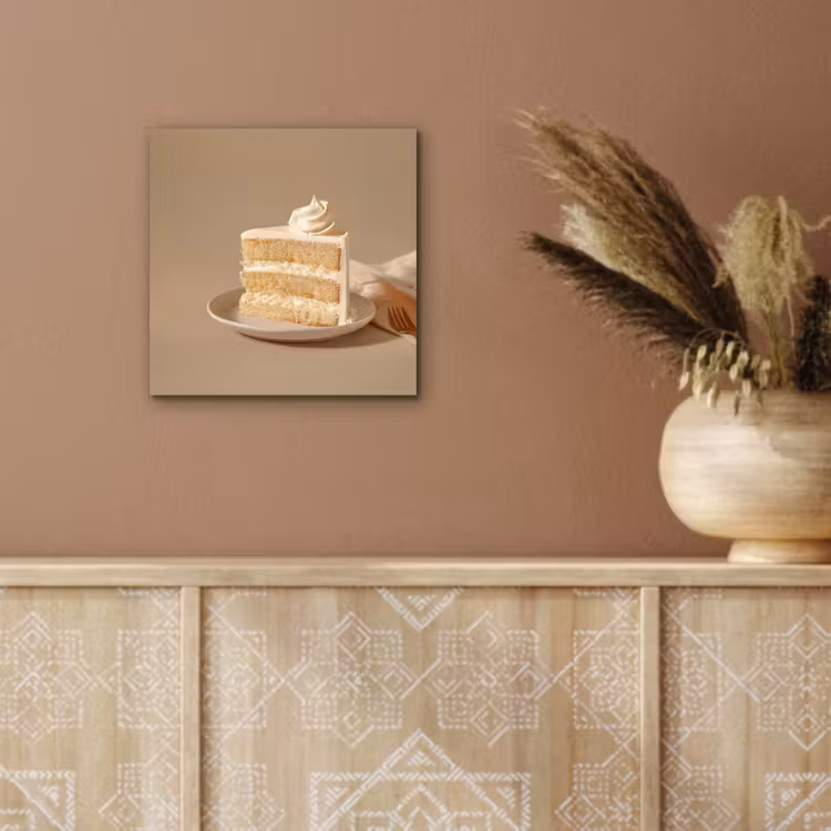 Vanilletaart - Cake - Romig aluminium wit klein -sfeer4