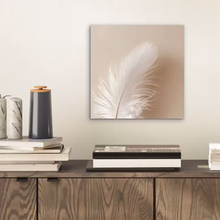 Veer - Minimalistisch - Roze aluminium wit klein -sfeer1