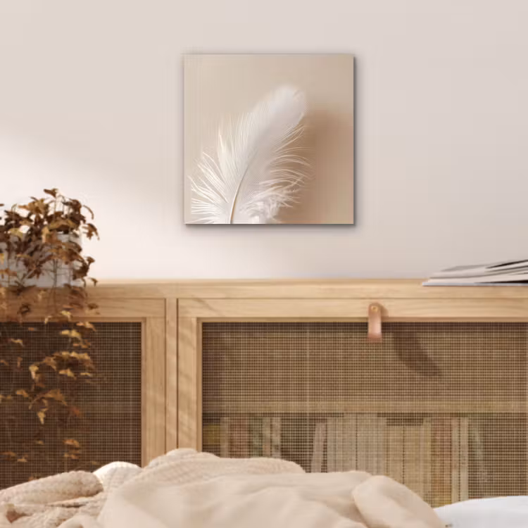 Veer - Minimalistisch - Roze aluminium wit klein -sfeer3