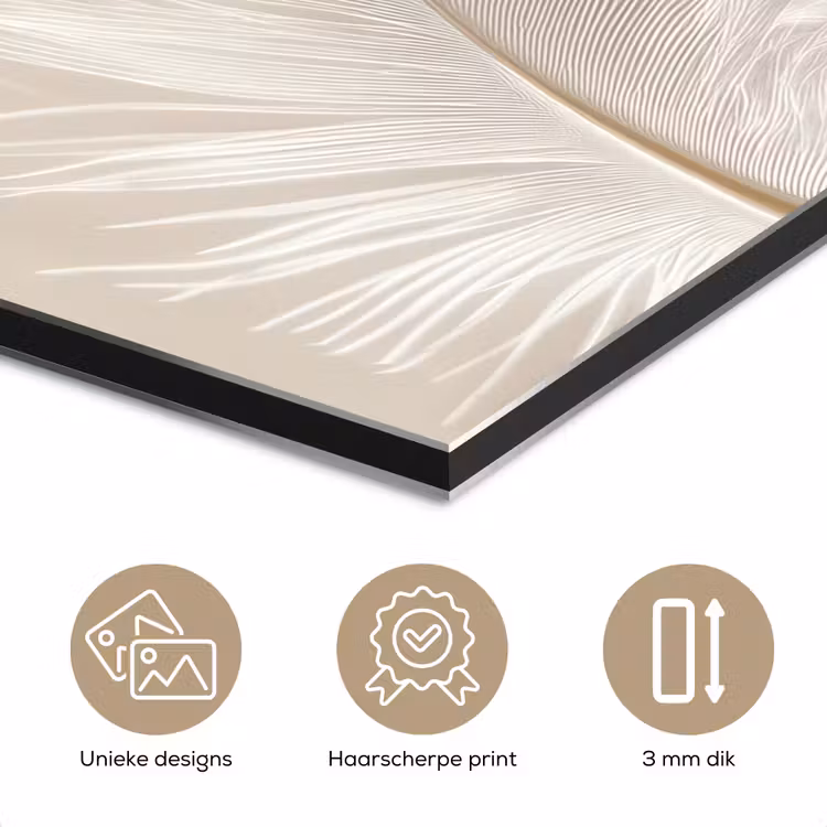 Veer - Minimalistisch - Roze aluminium wit klein -closeup_NL