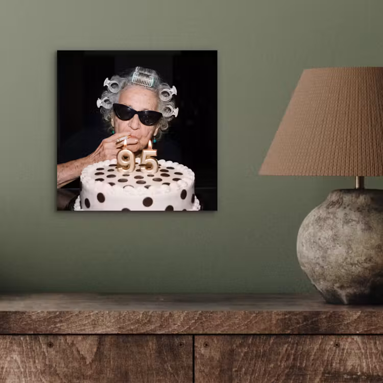 Verjaardag - Krulspeld - Oma aluminium wit klein -sfeer2