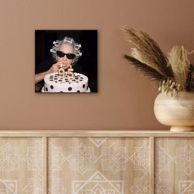 Verjaardag - Krulspeld - Oma aluminium wit klein -sfeer4