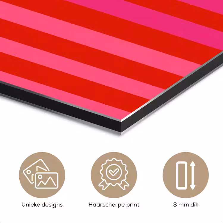 Verticaal - Strepen - Roze aluminium wit klein 46 -closeup_NL