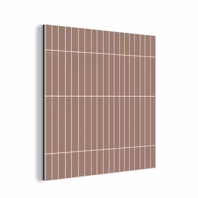 Verticaal - Wandtegel - Terracotta aluminium wit klein 46 -3d