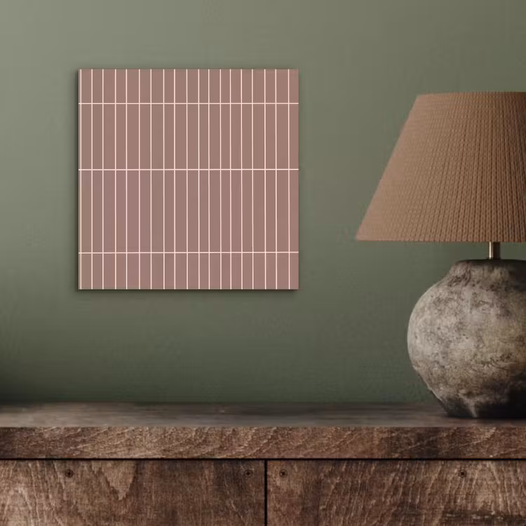 Verticaal - Wandtegel - Terracotta aluminium wit klein 46 -sfeer2
