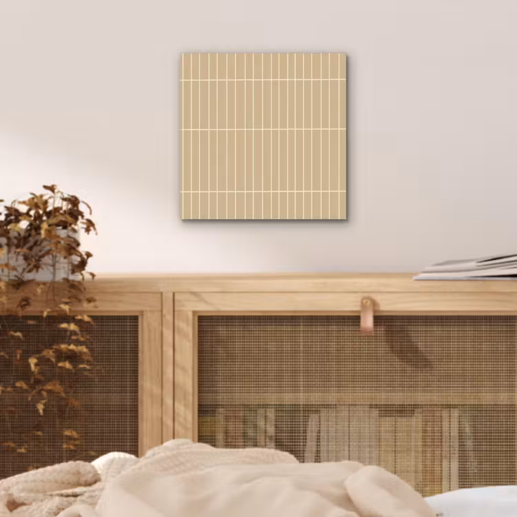 Verticaal - Wandtegel - Zand - Beige aluminium wit klein 46 -sfeer3