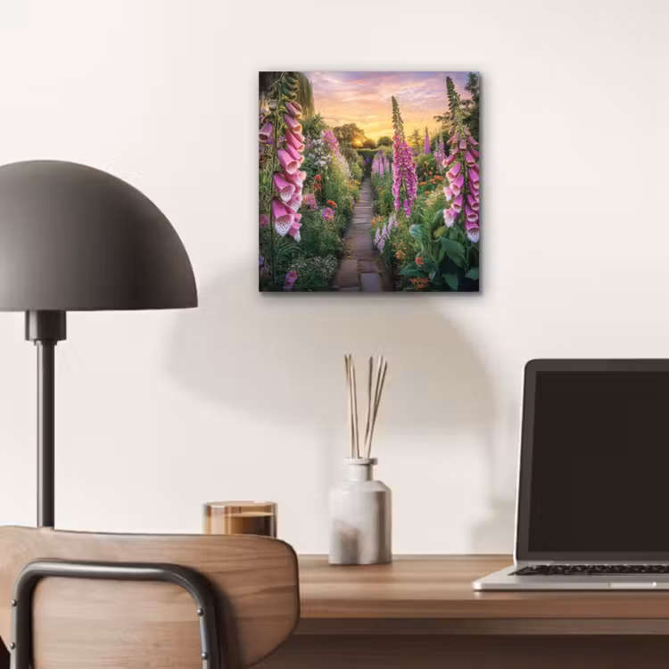 Vingerhoedskruid - Bloemen - Tuin aluminium wit klein -sfeer5