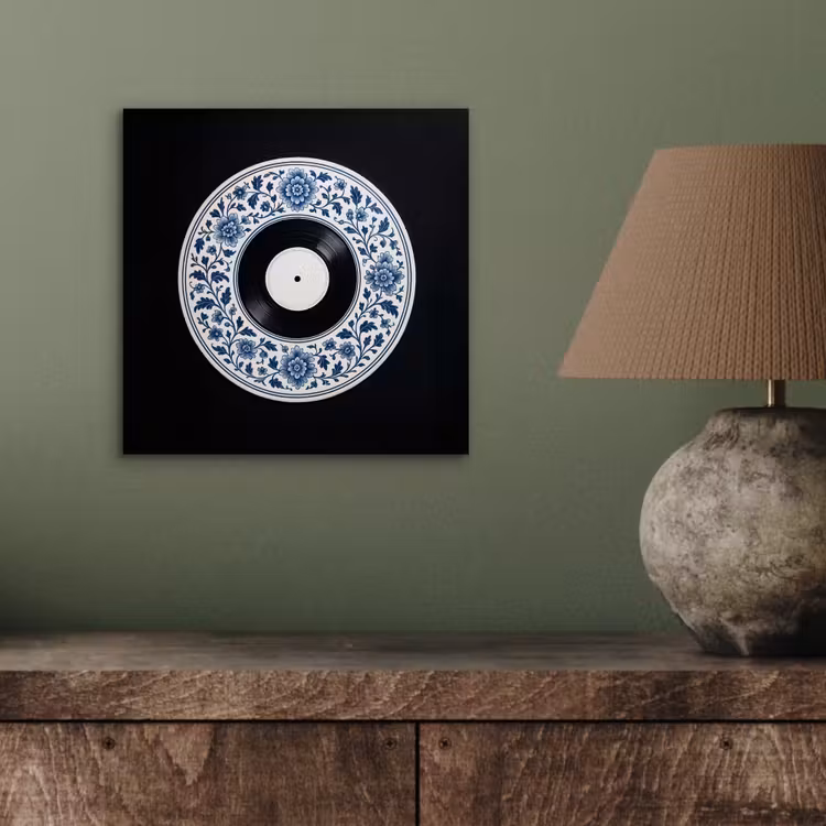 Vinyl - LP - Delfts Blauw - Muziek aluminium wit klein -sfeer2