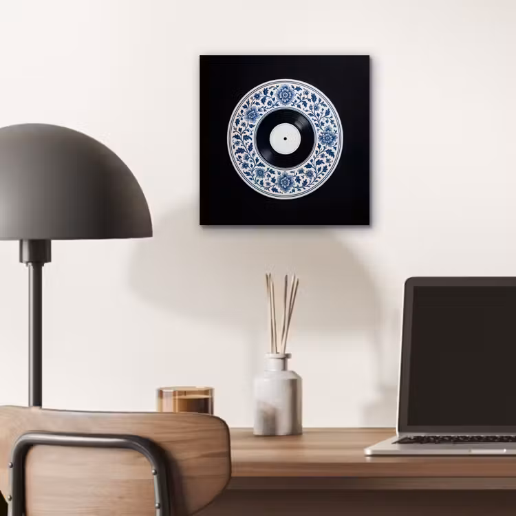 Vinyl - LP - Delfts Blauw - Muziek aluminium wit klein -sfeer5