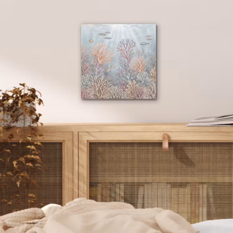Vis - Koraal - Oceaan - Illustratie - Onderwater aluminium wit klein -sfeer3
