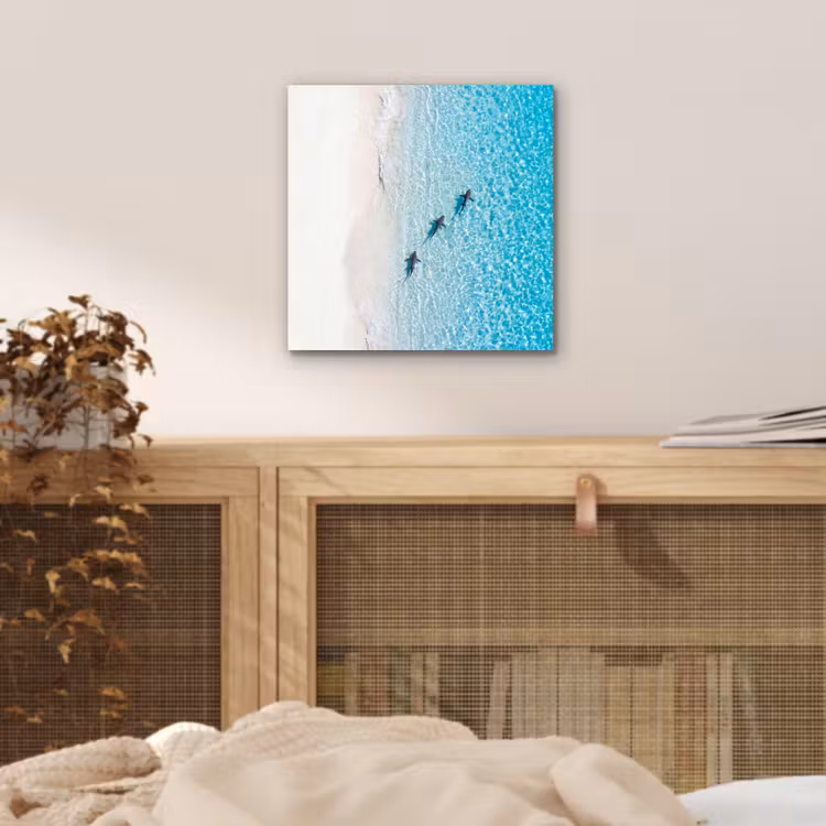 Vis - Oceaan - Strand - Turquoise - Natuur aluminium wit klein -sfeer3